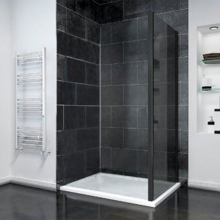 Боковая панель Veconi KP-14BT, 700x1950, черный матовый, стекло тонированное